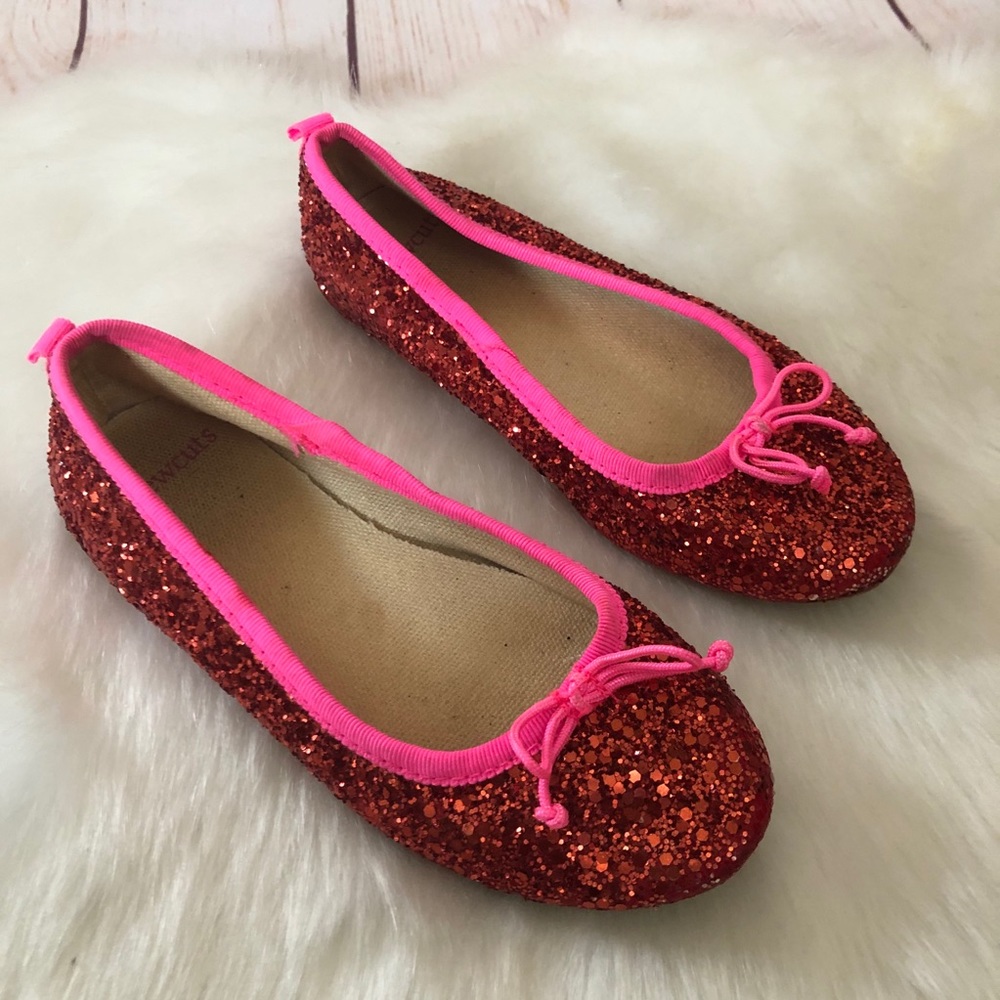 Red & pink sparkly flats from J. Crew Crewcuts